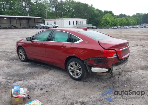 2015 Chevrolet Impala 2Lt from USA, damaged, VIN 2G1125S39F9181237